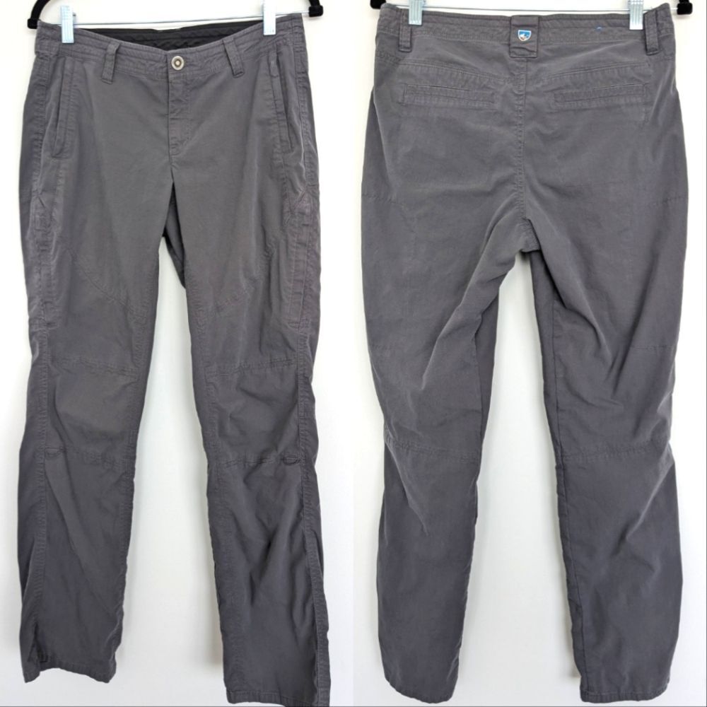 Kuhl Spire Roll-Up Pants UPF 50 Gray Women's Hiking Size 8 Gray Travel